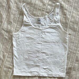 Aritzia TNA Classic White Tank Top